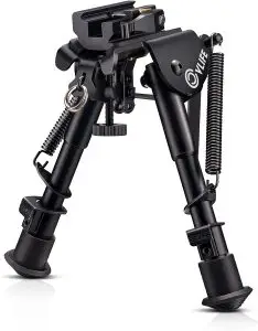 CVLIFE 6-9 Inches Bipod with Quick Release Adapter for Picatinny Rail